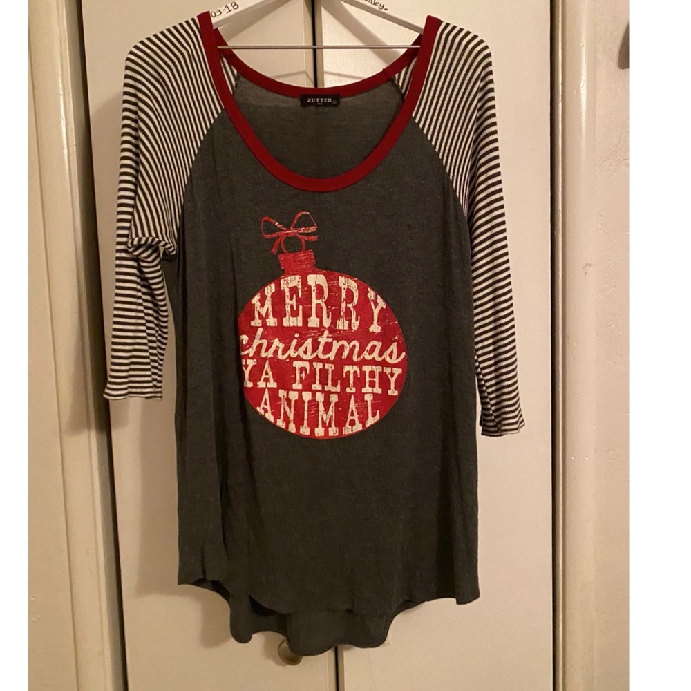 Christmas quarter sleeve shirt
